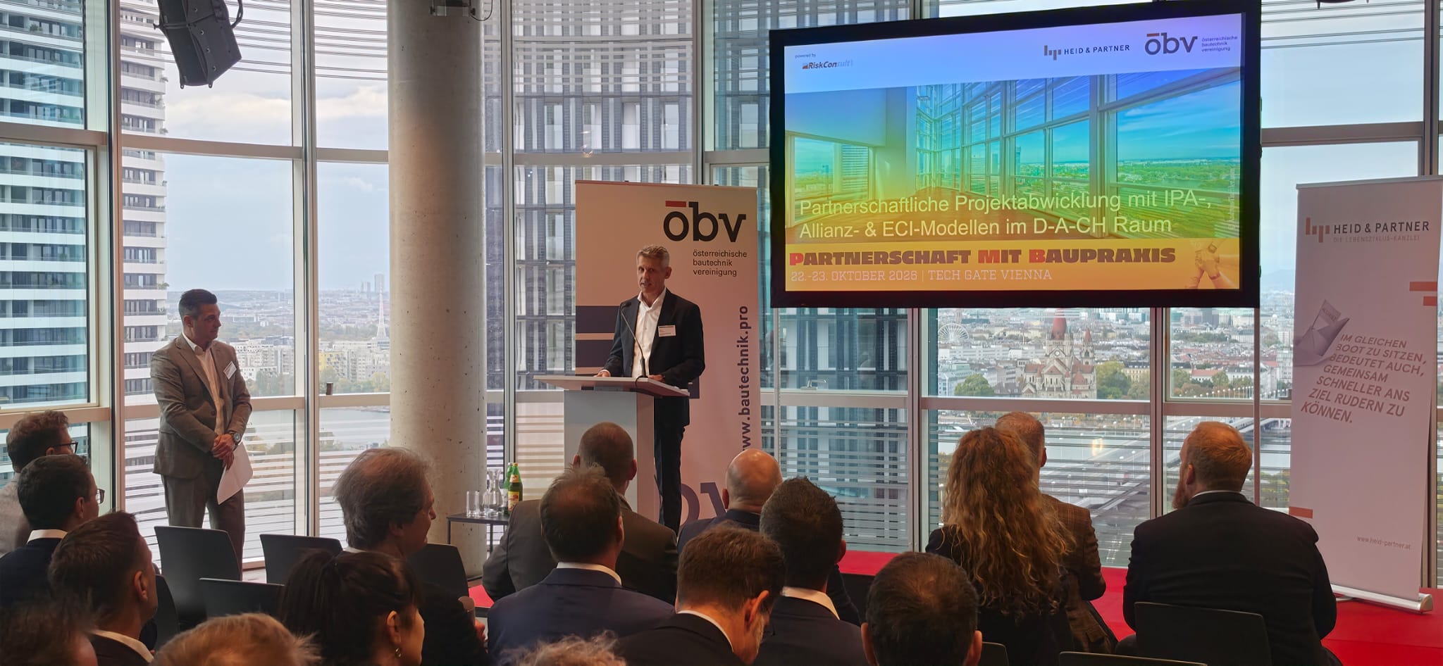 Eröffnung von Partnerschaft mit Baupraxis 2026 im Tech Gate Vienna